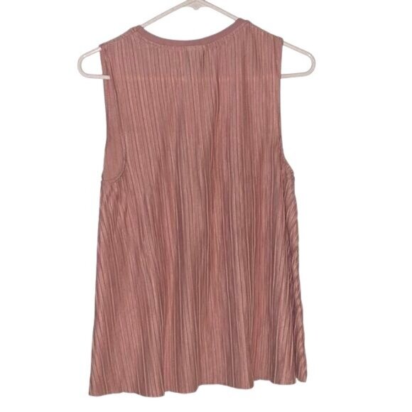 A New Day Womens Sleeveless Pleated Top Light Pink Size L - Picture 8 of 10